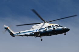 Haruru-cameraさんが、東京ヘリポートで撮影した朝日航洋 S-76Cの航空フォト（飛行機 写真・画像）