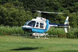 ベリ子 ヘリサービス Bell 206/406 JA6190 茨城県内 航空フォト | by