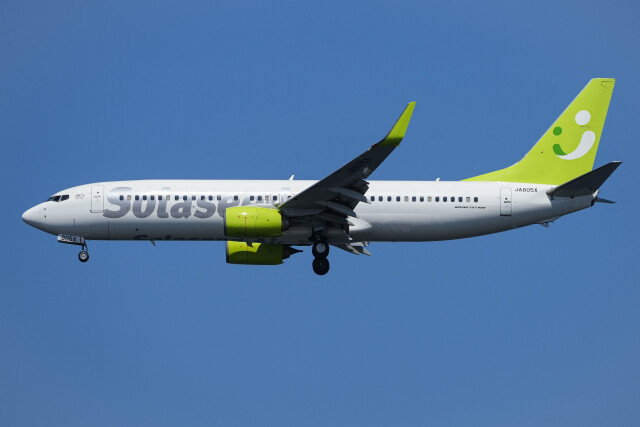 機体記号 : JA805X (ソラシド エア) 航空フォト(飛行機 写真