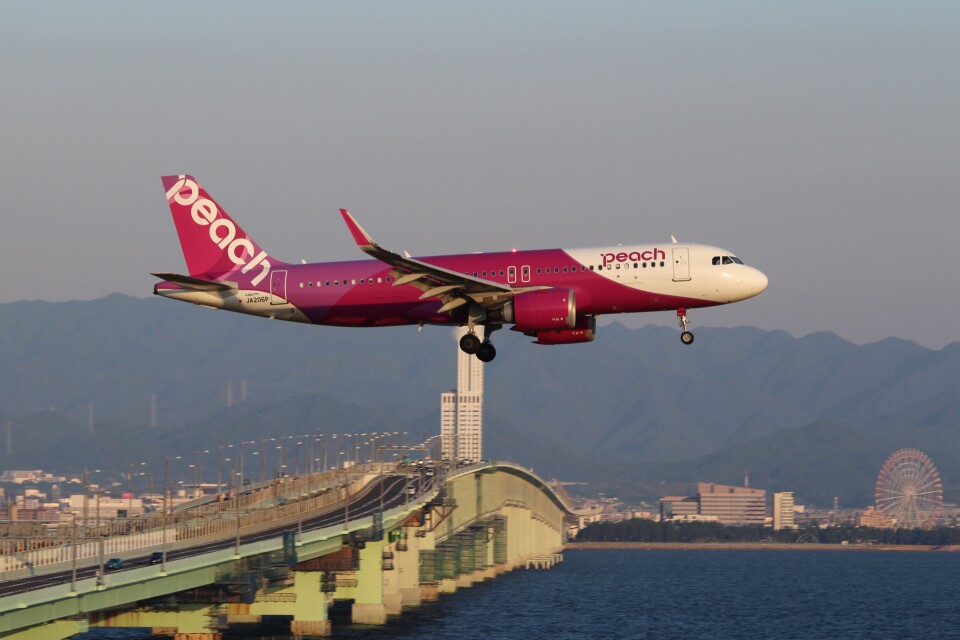 ピーチ　　A320 ピーチ Airbus A320neo JA206P 関西国際空港 航空フォト | by