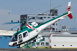 T spotterさんが、東京ヘリポートで撮影したアカギヘリコプター AS350B2 Ecureuilの航空フォト（飛行機 写真・画像）