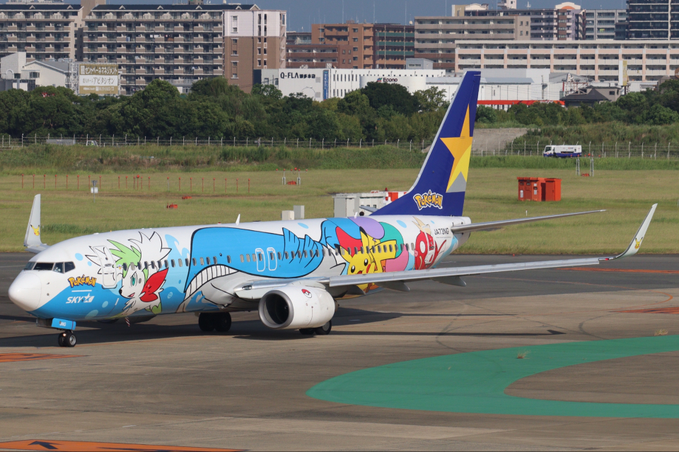 SKYMARK 737-800 ポケモン スカイマークJA73NG NG 1:400 NG Models Skymark Airlines 737 -800 JA73NG ( Pokémon