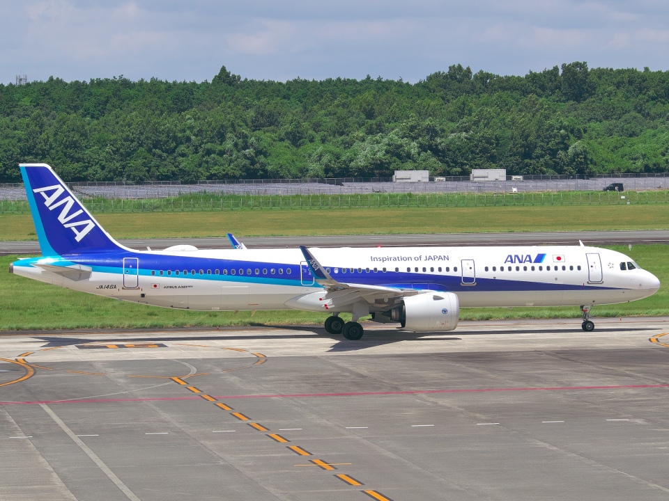 全日空 Airbus A321neo JA146A 熊本空港 航空フォト | by と
