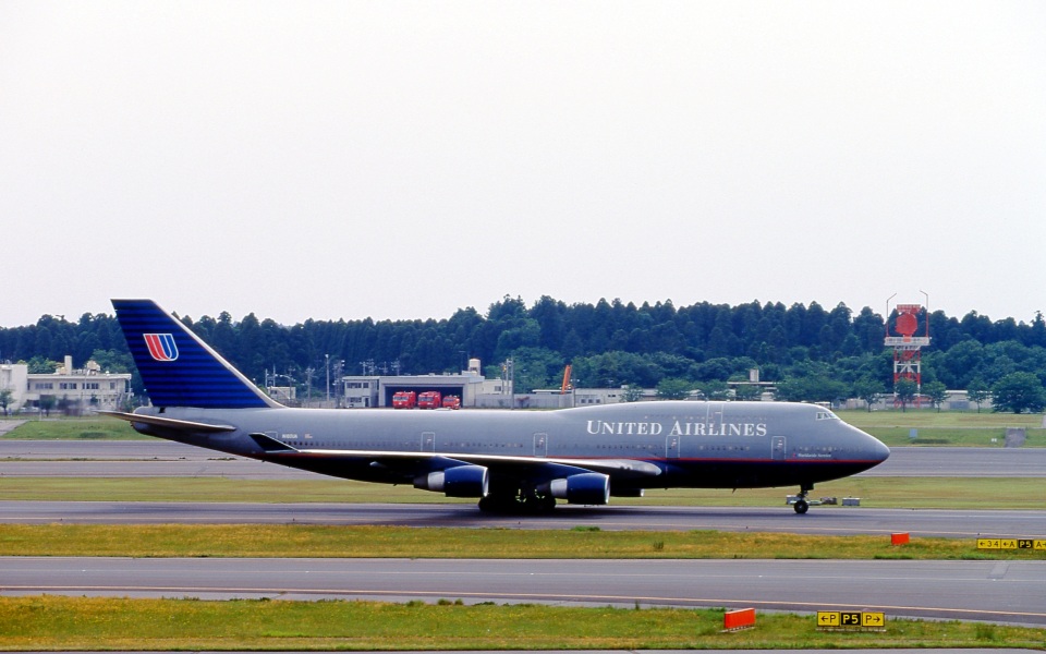 ユナイテッド航空 Boeing 747-400 N180UA 成田国際空港 航空