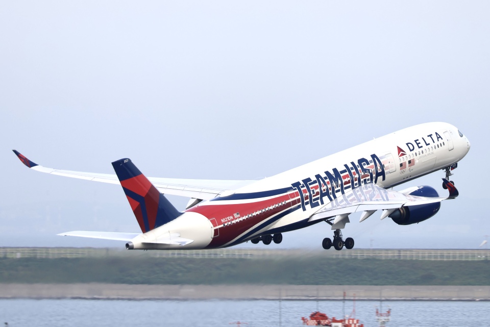 1/144 A350-900 デルタ航空 N501DN デスクトップモデル デルタ航空のA350初号機、アトランタ到着 10月から成田就航