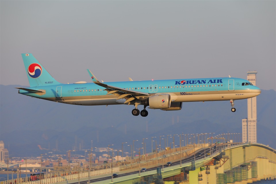 大韓航空 Airbus A321neo HL8557 関西国際空港 航空フォト | by