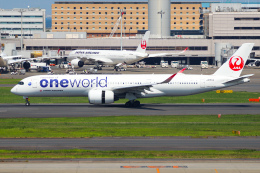 JAL 日本航空 エアバス A350-900 one world ワンワールド JALのA350、ワンワールド塗装が初登場 15号機が2月到着