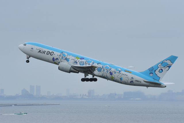 ロコンジェット北海道」特別塗装機 AIR DO (767-300 | JA607A