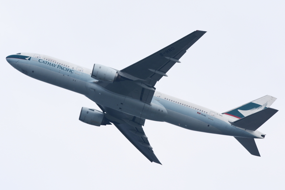 航空写真(フォト・画像)：キャセイパシフィック航空 Boeing 777