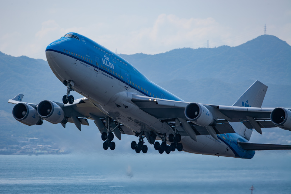 KLMオランダ航空 Boeing 747-400 PH-BFU 関西国際空港 航空