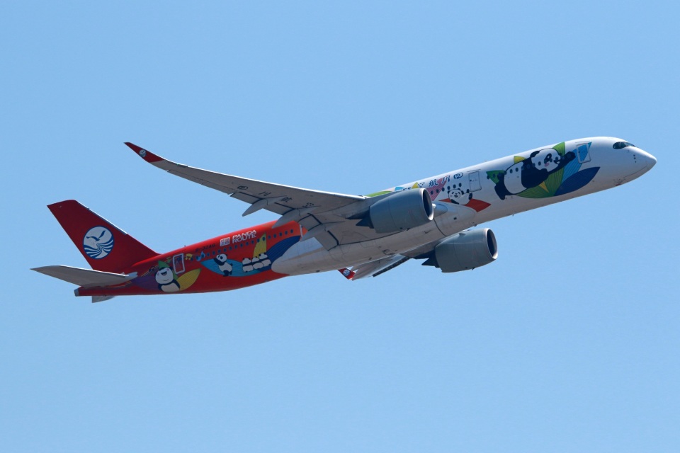 四川航空 Airbus A350-900 B-32AG レオナルド・ダ・ヴィンチ国際