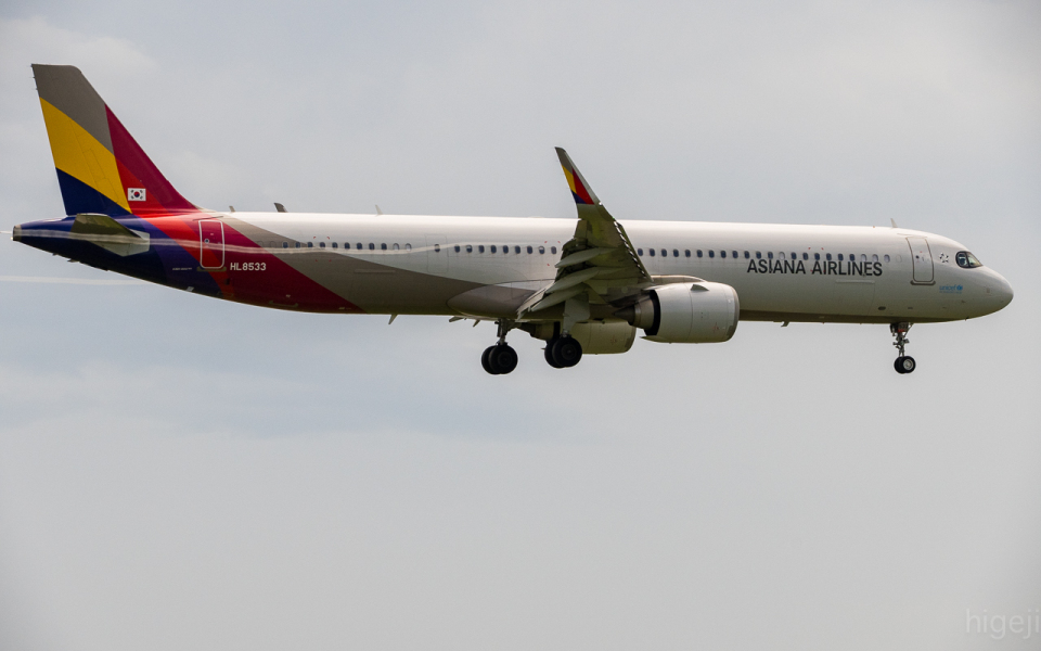 アシアナ航空 Airbus A321neo HL8533 仙台空港 航空フォト | by