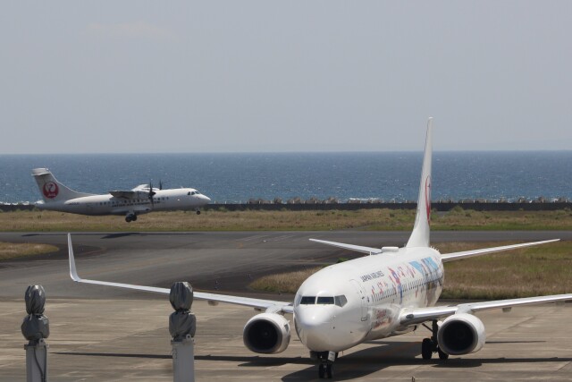 にくまんむっくさんが、奄美空港で撮影した日本航空 737-846の航空フォト（飛行機 写真・画像）