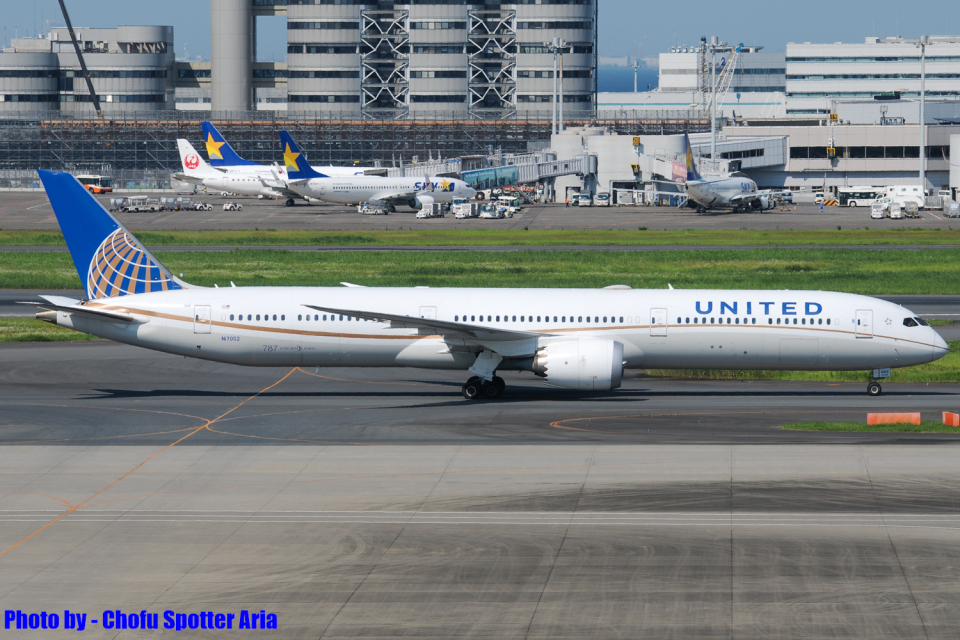 ユナイテッド航空 Boeing 787-10 N17002 羽田空港 航空フォト