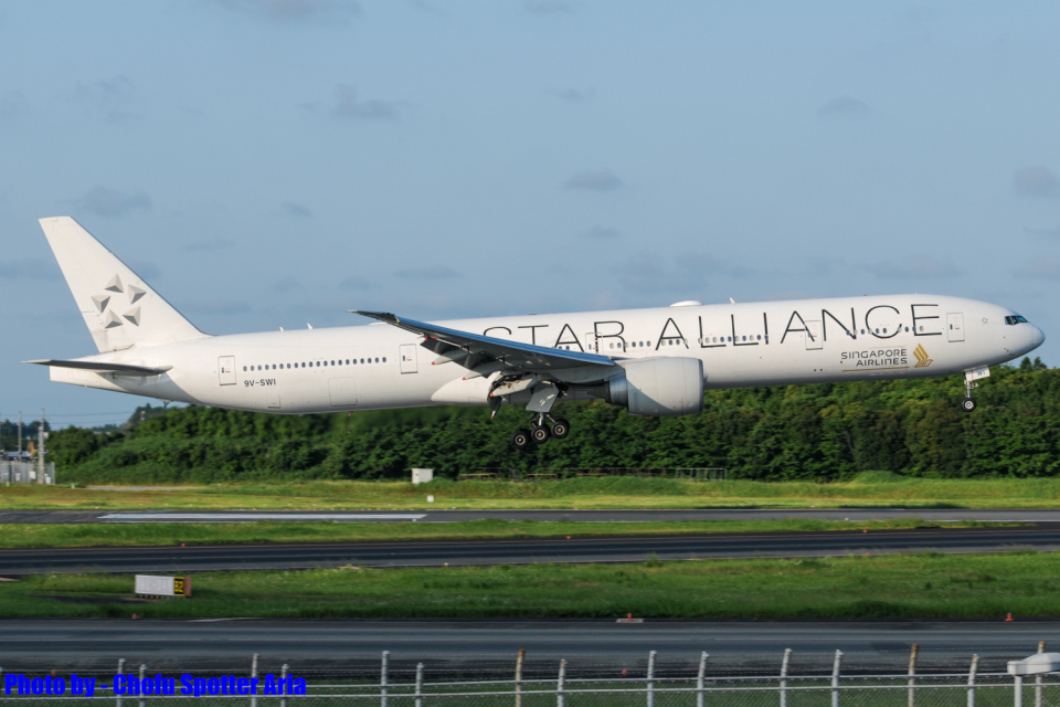 シンガポール航空 Boeing 777-300 9V-SWI 成田国際空港 航空