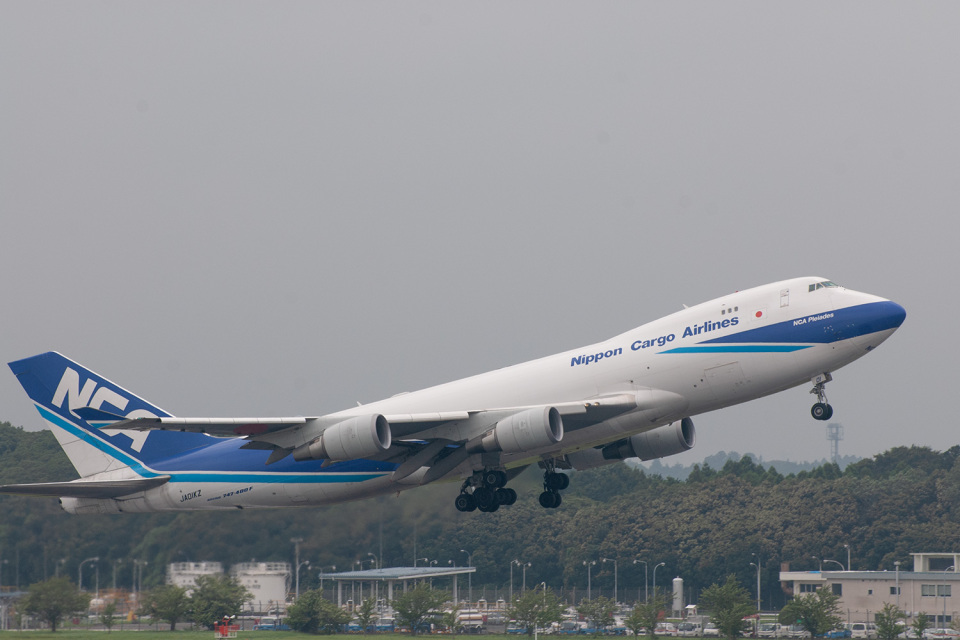 日本貨物航空 Boeing 747-400 JA01KZ 成田国際空港 航空フォト