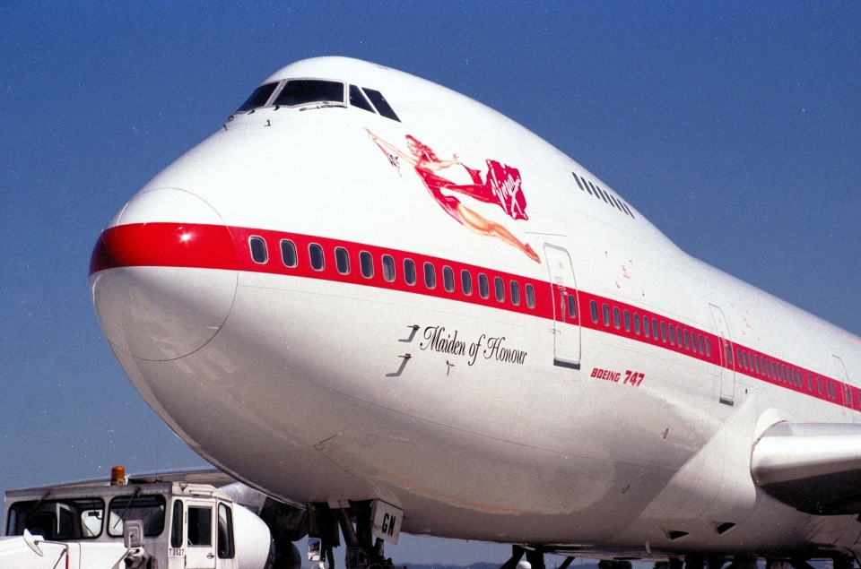 1/200   ヴァ－ジン アトランティック航空  B747－200 B-Models 747-400 ヴァージン・アトランティック航空 （スタンド