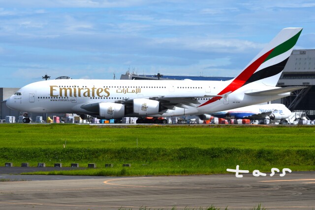 Aviationtag フライトタグ Emirates A380 成田国際空港 Emirates Airbus A380 A6-EDA Aircraft Skin Tags - only at