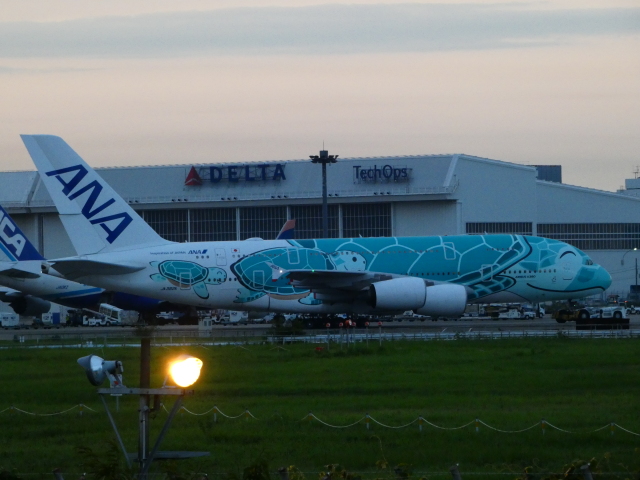 成田国際空港 エアバスA380 航空フォト(飛行機 写真・画像