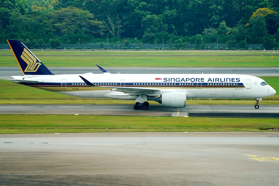 シンガポール航空 Airbus A350-900 9V-SHU シンガポール
