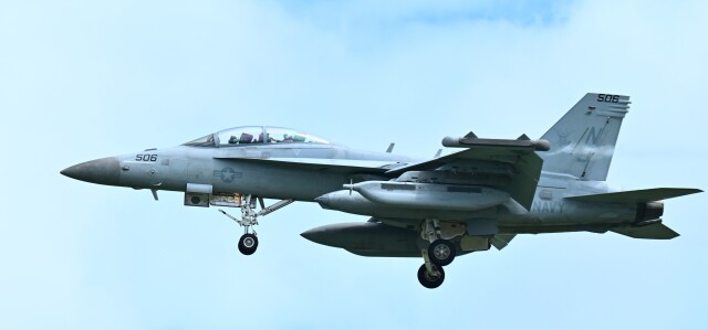 オカリンさんが、嘉手納飛行場で撮影したアメリカ海軍 EA-18G Growlerの航空フォト（飛行機 写真・画像）