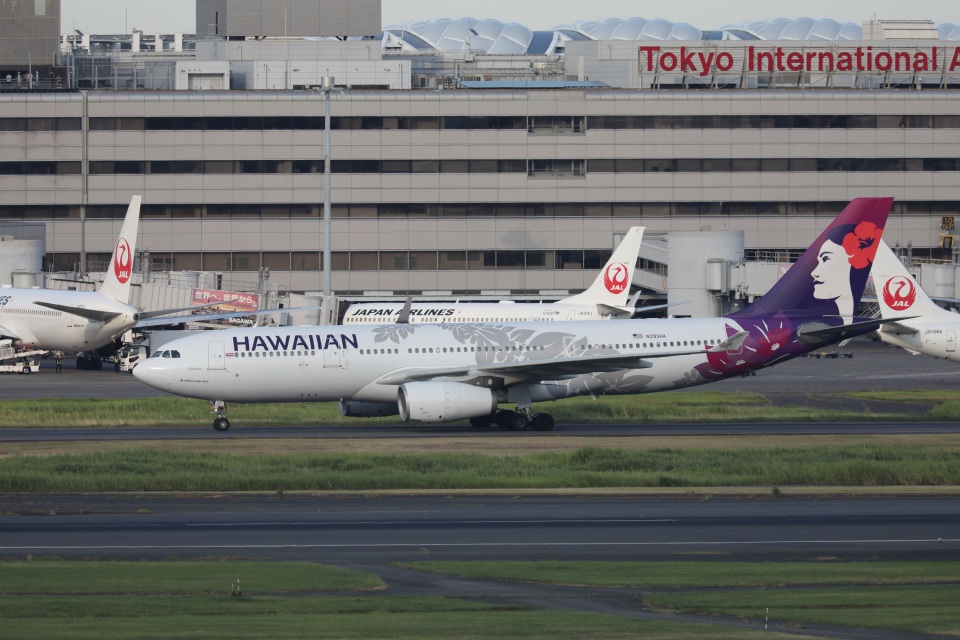 ハワイアン航空 Airbus A330-200 N393HA 羽田空港 航空フォト