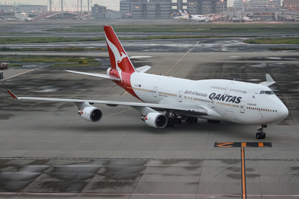 【難あり】カンタス航空 B747-400 2機 画像ギャラリー | 「カンガルーの飛行機」が羽田に2年超ぶりに