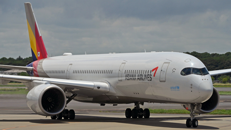 アシアナ航空 Airbus A350-900 HL8078 成田国際空港 航空フォト