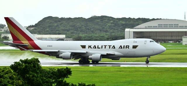 オカリンさんが、嘉手納飛行場で撮影したカリッタ エア 747-4B5F/SCDの航空フォト（飛行機 写真・画像）