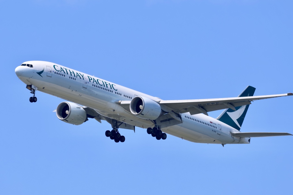 航空写真(フォト・画像)：キャセイパシフィック航空 Boeing 777
