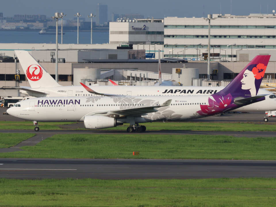 ハワイアン航空 Airbus A330-200 N393HA 羽田空港 航空フォト