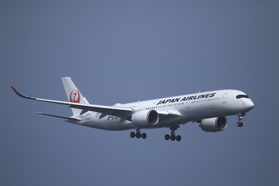 日本航空 A350-900 JA03XJ モデルプレーン 1/500 JALUX エアバス A350-900 JAL 日本航空 3号機(緑色A350ロゴ