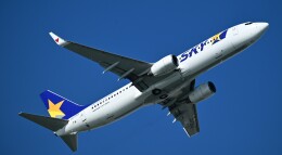 オカリンさんが、那覇空港で撮影したスカイマーク 737-8HXの航空フォト（飛行機 写真・画像）
