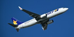 オカリンさんが、那覇空港で撮影したスカイマーク 737-8FZの航空フォト（飛行機 写真・画像）
