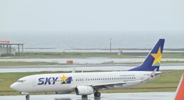 オカリンさんが、那覇空港で撮影したスカイマーク 737-86Nの航空フォト（飛行機 写真・画像）