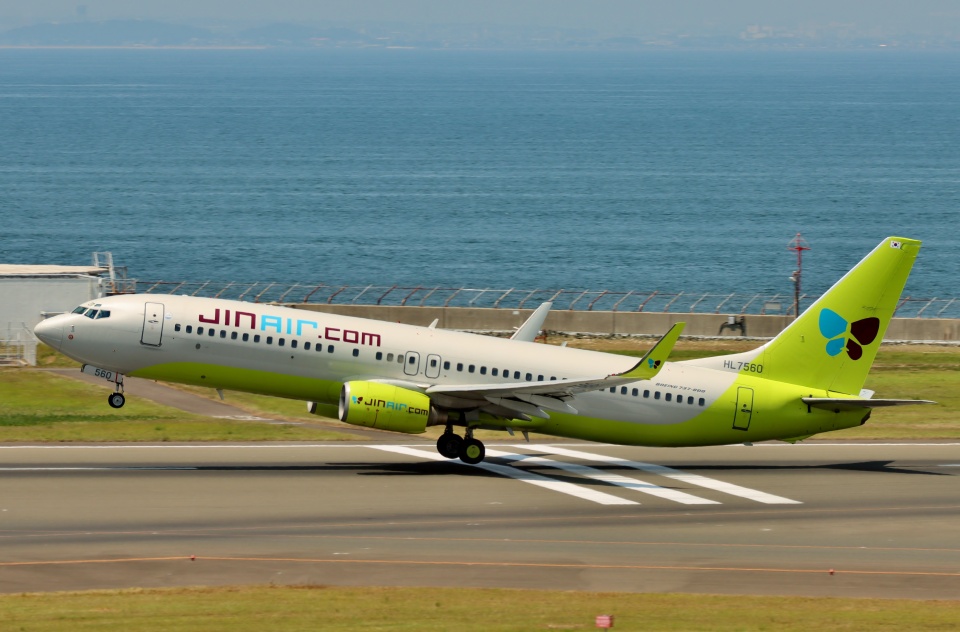ジンエアー Boeing 737-800 HL7560 中部国際空港 航空フォト