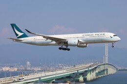 utarou on NRTさんが、関西国際空港で撮影したキャセイパシフィック航空 A350-941の航空フォト（飛行機 写真・画像）