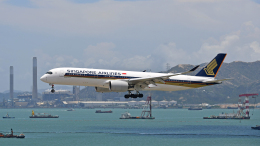 flytaka78さんが、香港国際空港で撮影したシンガポール航空 A350-941の航空フォト（飛行機 写真・画像）