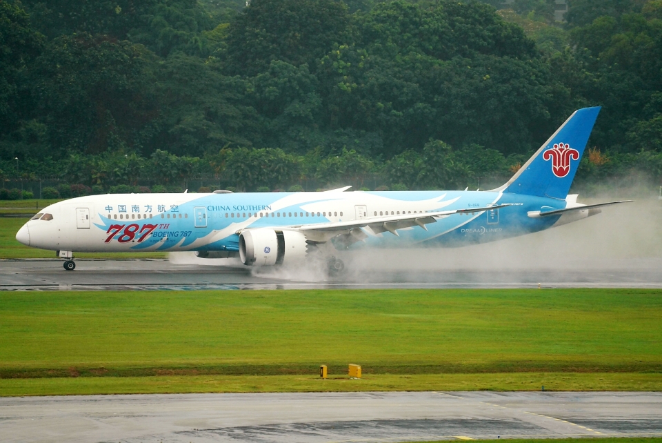 中国南方航空 Boeing 787-9 B-1168 シンガポール・チャンギ国際