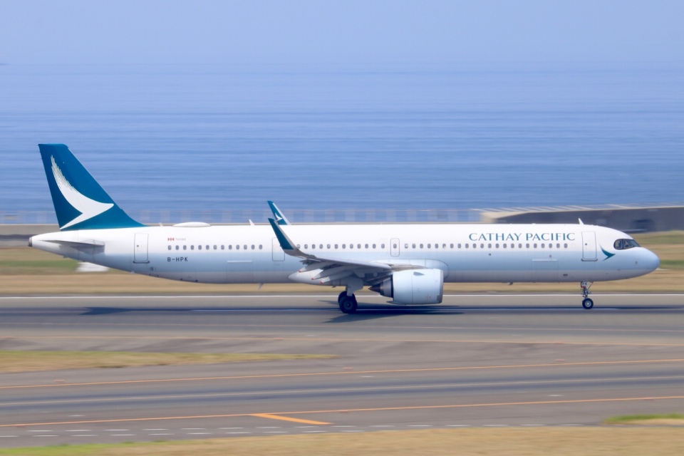 航空写真(フォト・画像)：キャセイパシフィック航空 Airbus