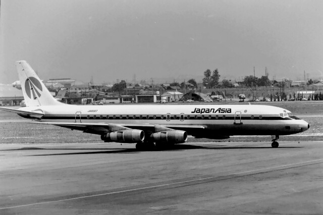 メルシーボクーさんが、名古屋飛行場で撮影した日本アジア航空 DC-8-53の航空フォト（飛行機 写真・画像）