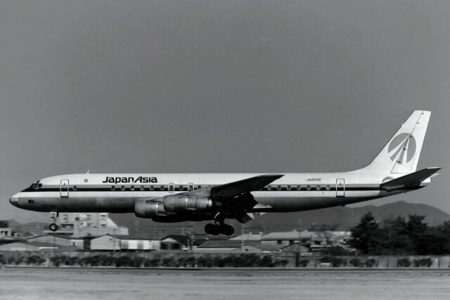 メルシーボクーさんが、名古屋飛行場で撮影した日本アジア航空 DC-8-53の航空フォト（飛行機 写真・画像）