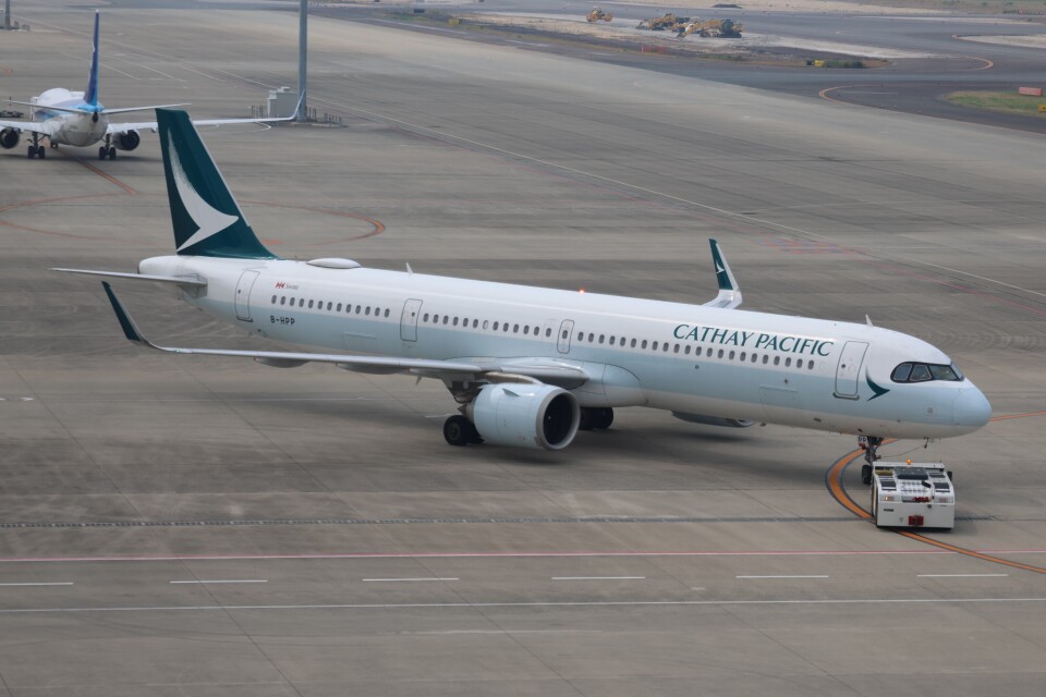 航空写真(フォト・画像)：キャセイパシフィック航空 Airbus