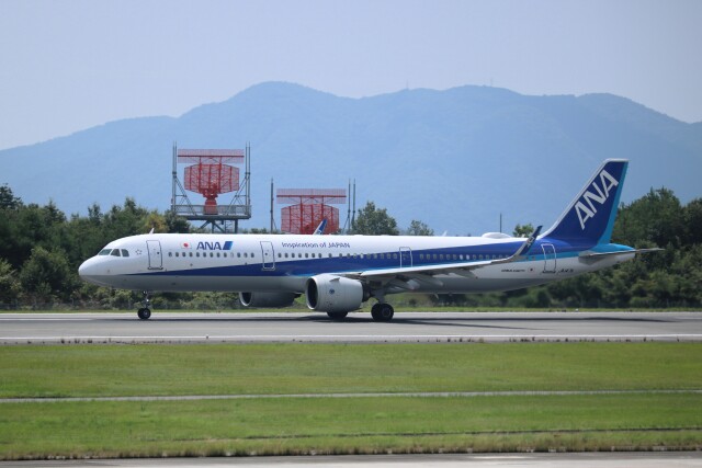 ヒロジーさんが、広島空港で撮影した全日空 A321-272Nの航空フォト（飛行機 写真・画像）