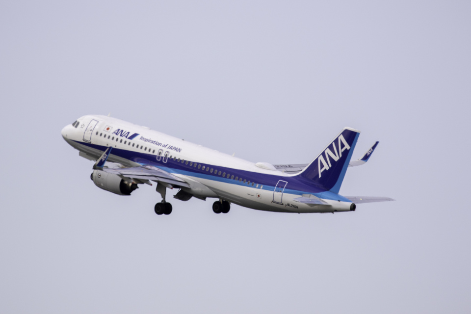 航空機・ヘリコプター JFOX A320neo ANA JA219A 1/200 AIRBUS ANA All Nippon Airbus A320-271 JA219A with stand JFox