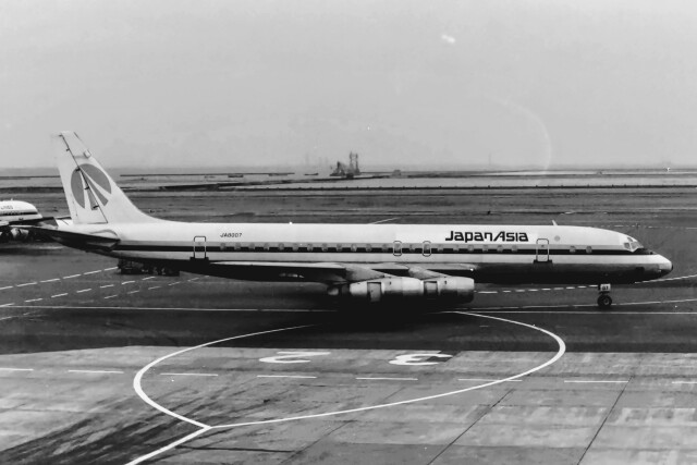 メルシーボクーさんが、羽田空港で撮影した日本アジア航空 DC-8-53の航空フォト（飛行機 写真・画像）