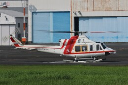 KAZFLYERさんが、東京ヘリポートで撮影した朝日航洋 412EPの航空フォト（飛行機 写真・画像）
