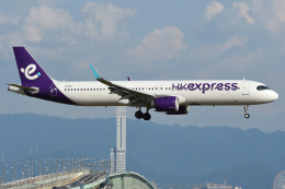 タヌキさんが、関西国際空港で撮影した香港エクスプレス A321-251NXの航空フォト（飛行機 写真・画像）