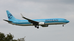 raichanさんが、成田国際空港で撮影した大韓航空 737-9B5/ER の航空フォト（飛行機 写真・画像）