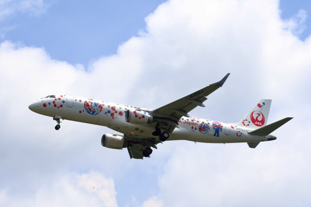 かゃみいさんが、鹿児島空港で撮影したジェイエア ERJ-190-100(ERJ-190STD)の航空フォト（飛行機 写真・画像）
